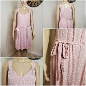 Pink and White Dress - Size Medium